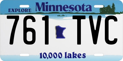 MN license plate 761TVC
