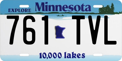 MN license plate 761TVL