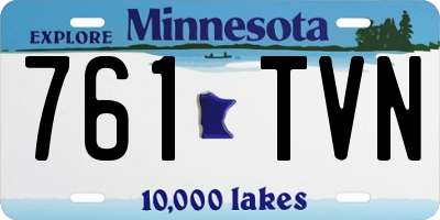 MN license plate 761TVN