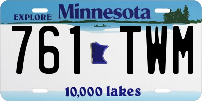 MN license plate 761TWM