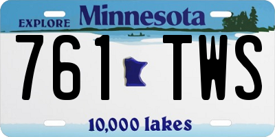 MN license plate 761TWS