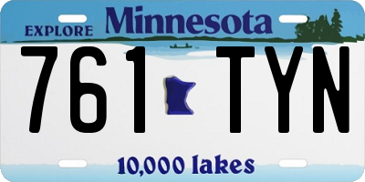 MN license plate 761TYN