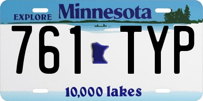 MN license plate 761TYP