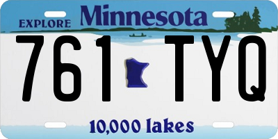 MN license plate 761TYQ
