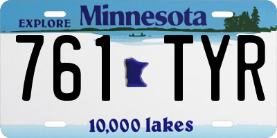 MN license plate 761TYR