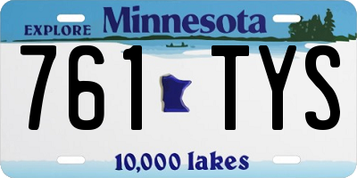 MN license plate 761TYS