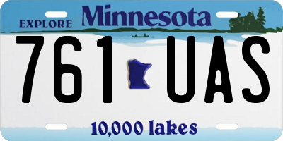 MN license plate 761UAS