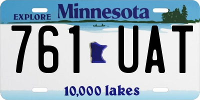 MN license plate 761UAT