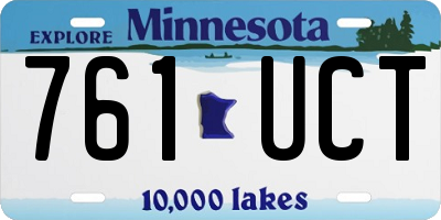 MN license plate 761UCT