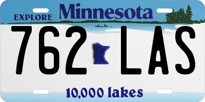 MN license plate 762LAS