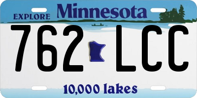 MN license plate 762LCC