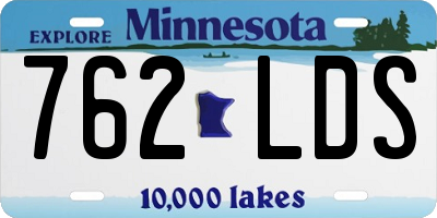 MN license plate 762LDS