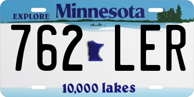 MN license plate 762LER