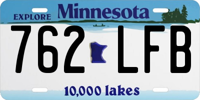 MN license plate 762LFB