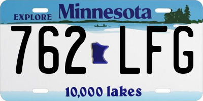 MN license plate 762LFG