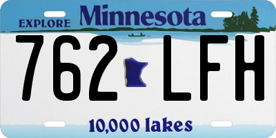 MN license plate 762LFH
