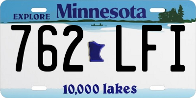 MN license plate 762LFI