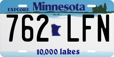 MN license plate 762LFN