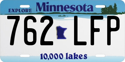 MN license plate 762LFP