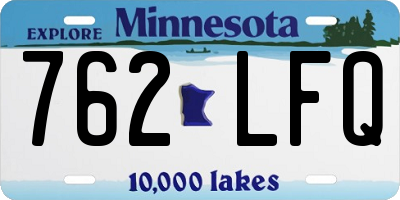 MN license plate 762LFQ