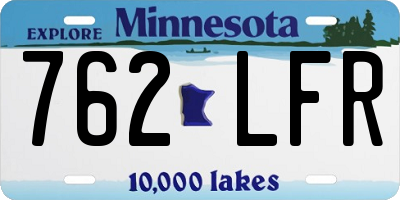 MN license plate 762LFR