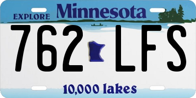 MN license plate 762LFS