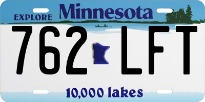MN license plate 762LFT