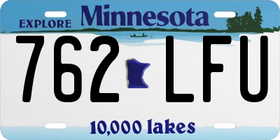MN license plate 762LFU