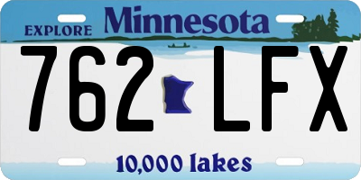 MN license plate 762LFX