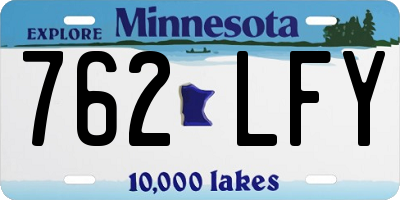 MN license plate 762LFY