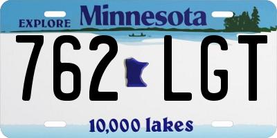 MN license plate 762LGT