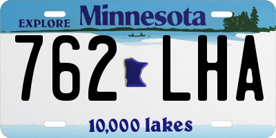 MN license plate 762LHA