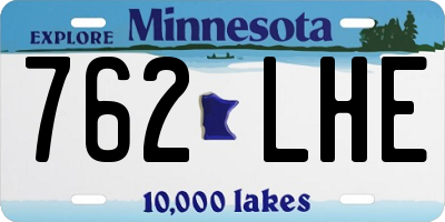 MN license plate 762LHE