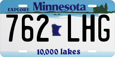 MN license plate 762LHG