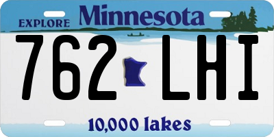 MN license plate 762LHI