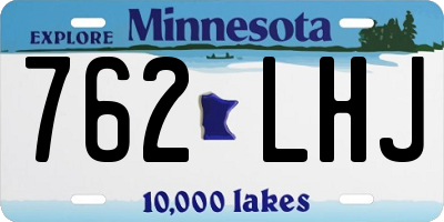 MN license plate 762LHJ