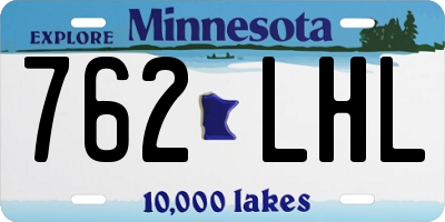 MN license plate 762LHL