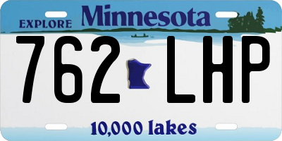 MN license plate 762LHP