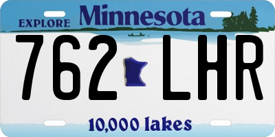 MN license plate 762LHR