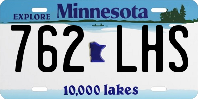 MN license plate 762LHS