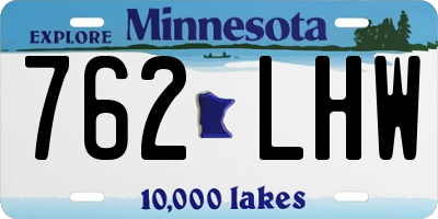 MN license plate 762LHW