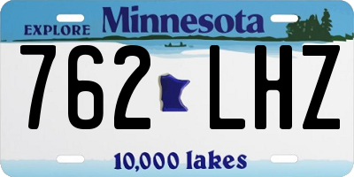 MN license plate 762LHZ