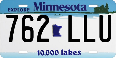 MN license plate 762LLU