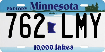 MN license plate 762LMY