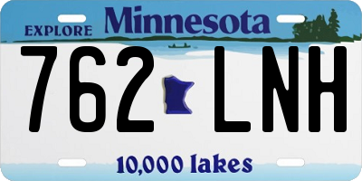 MN license plate 762LNH