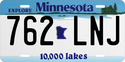 MN license plate 762LNJ