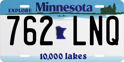 MN license plate 762LNQ