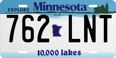 MN license plate 762LNT