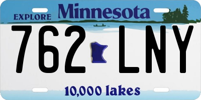 MN license plate 762LNY