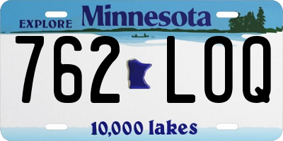 MN license plate 762LOQ
